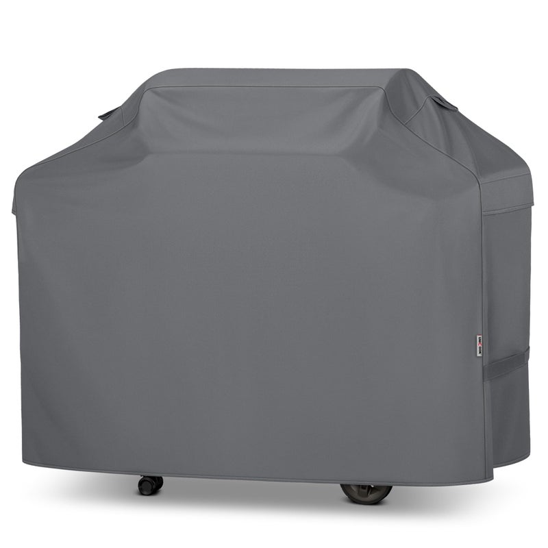 Unicook 65 Inch Grill Cover for Outdoor Grill, Heavy Duty Waterproof BBQ Cover, Fade Resistant Gas Barbecue Protector, Compatible with Weber, Char-Broil, Nexgrill BBQs up to 63" Wide, Gray - Image 1